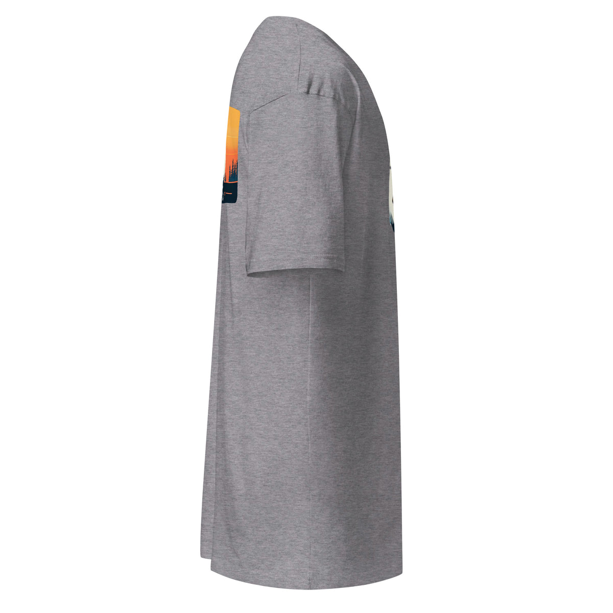 CAGuns Bear Heavyweight Tee in Carbon Grey, right side view