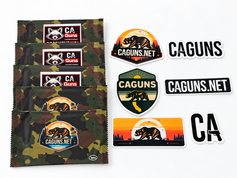 CAGuns five individually wrapped CLP wipes and six CAGuns stickers; bundle includes one additional bonus wipe